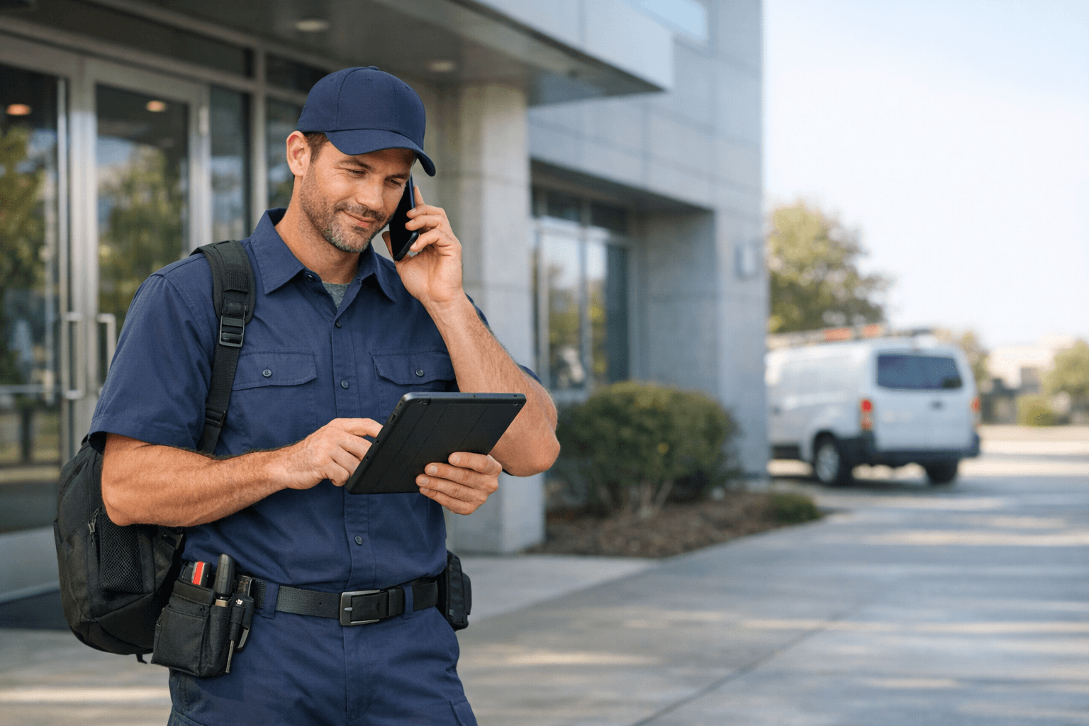 Technician field workspace for task execution